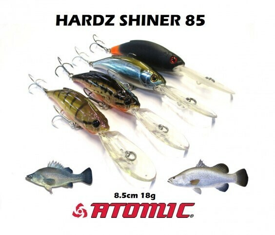 Atomic Hardz Shiner 85 Double Deep Hard Body Fishing Lure - Choose Colour  BRAND | eBay