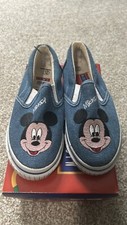 DISNEY Mickey Mouse Canvas Slip-On Shoes Unisex Little Kids 12 Casual