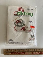 Vintage 1978 Jiffy Stitchery  100 Merry Mouse In A Sneaker Ornament Kit SEALED 