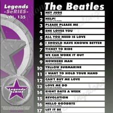 THE BEATLES,LEGENDS KARAOKE CD G-135,Let It Be,Hello Goodbye,Ticket To Ride