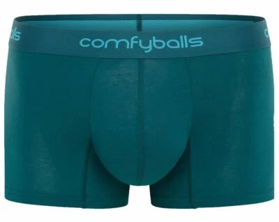 Comfyballs Pour des hommes Plaine Coton Caleçons - vert - Photo 1/4