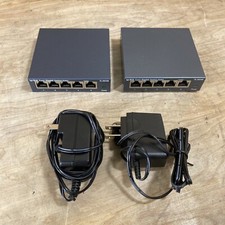 Lot of 2 TP-LINK TL-SG105 5-port Gigabit Desktop Switch