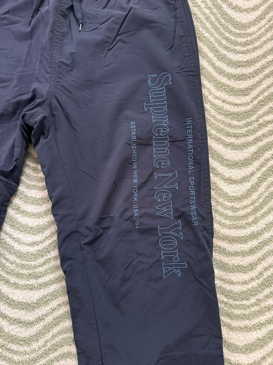 Supreme New York Side Logo Lined Track Pant Men's Medium Supreme New York Side Logo Lined Track Pant Men's Medium