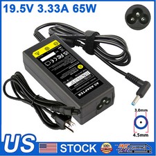 65W AC Adapter Charger blue tip 19.5V 3.33A For HP Pavilion 710412-001 4.5 3.0mm