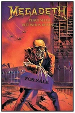 megadeth concert show poster 12 " x18"
