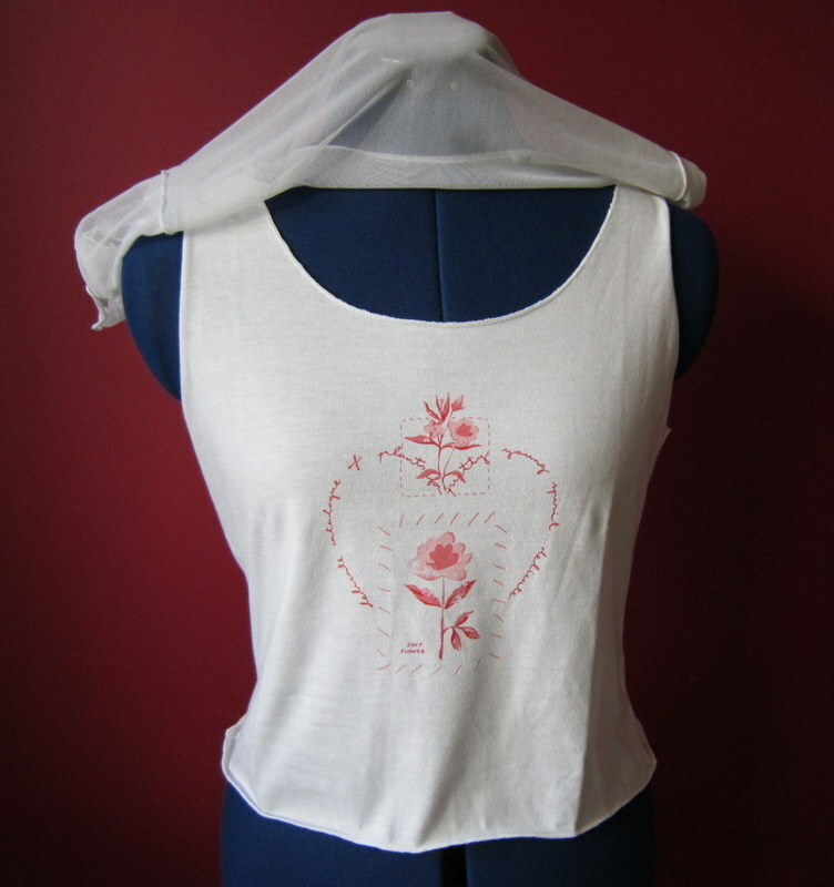 Camiseta SECOPAL blanca algodón y tul talla 16 años - 150