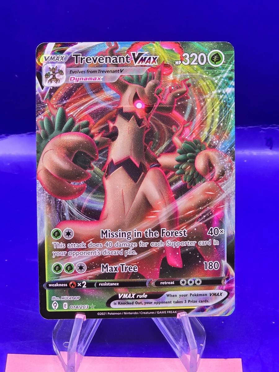 trevenant vmax pokemon card value V & Lot - 014/203 Evolving Skies Colorless Retreat Cost Trevenant VMAX - 206/203 -