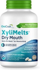 Oracoat Xylimelts Dry Mouth Relief Oral Adhering Discs, 230 Count