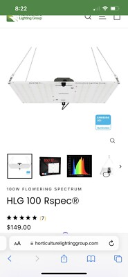 HLG 100 Rspec Quantum Board LED Grow Light | High-Efficiency Upgraded LM301B