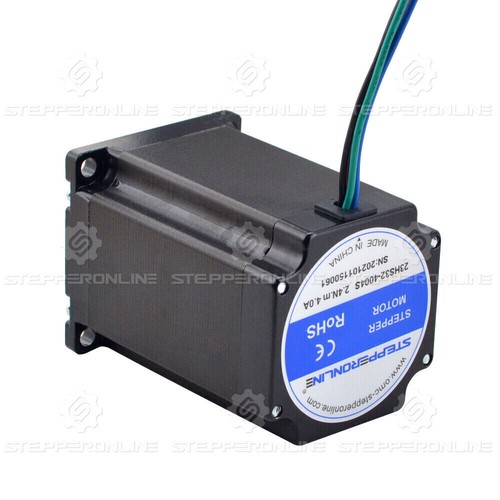 Motor paso a paso Stepperonline 3 piezas Nema 23 1,8 grados 2,4 Nm 4A φ8 mm 57x82 mm CNC - Imagen 4 de 7