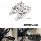 Chrome MX Style Foot Pegs Footrest For Harley Dyna Sportster XL Chopper Bobber