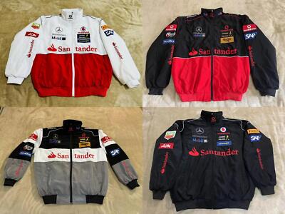 Unisex Adult F1 Racing Jacket, Benz Jacket ,Ebroidered Cotton
