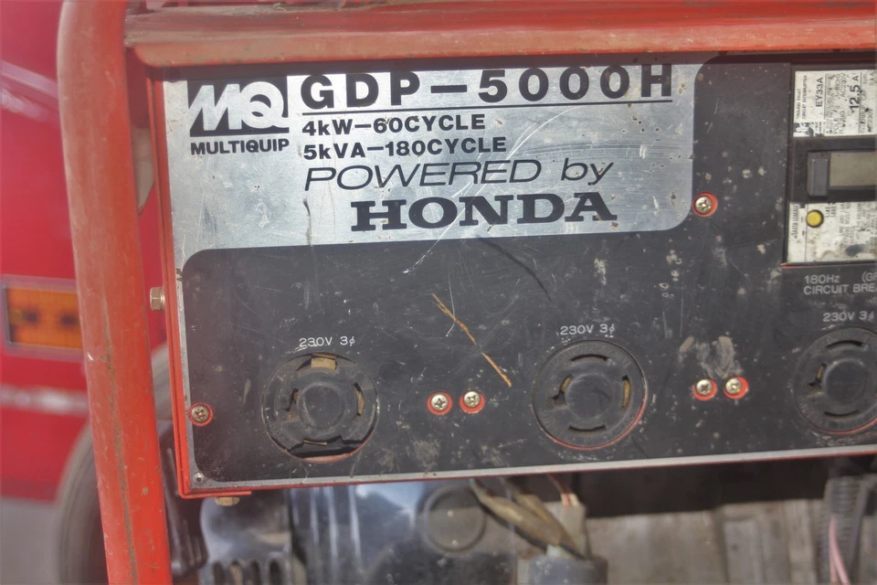 MultiQuip Generator GDP-5000H high frequency 3 phase  - Image 3 of 4