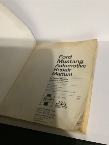Haynes Repair Manual Ford Mustang 1994 thru 2003 #36051 - Picture 3 of 4