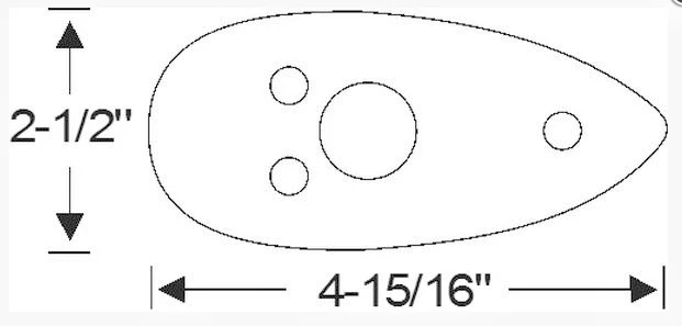 Para 1934 Plymouth Luz Trasera Exterior Almohadilla de Goma 4 15/16′′ Largo Estilo Par Foto 3 de 4
