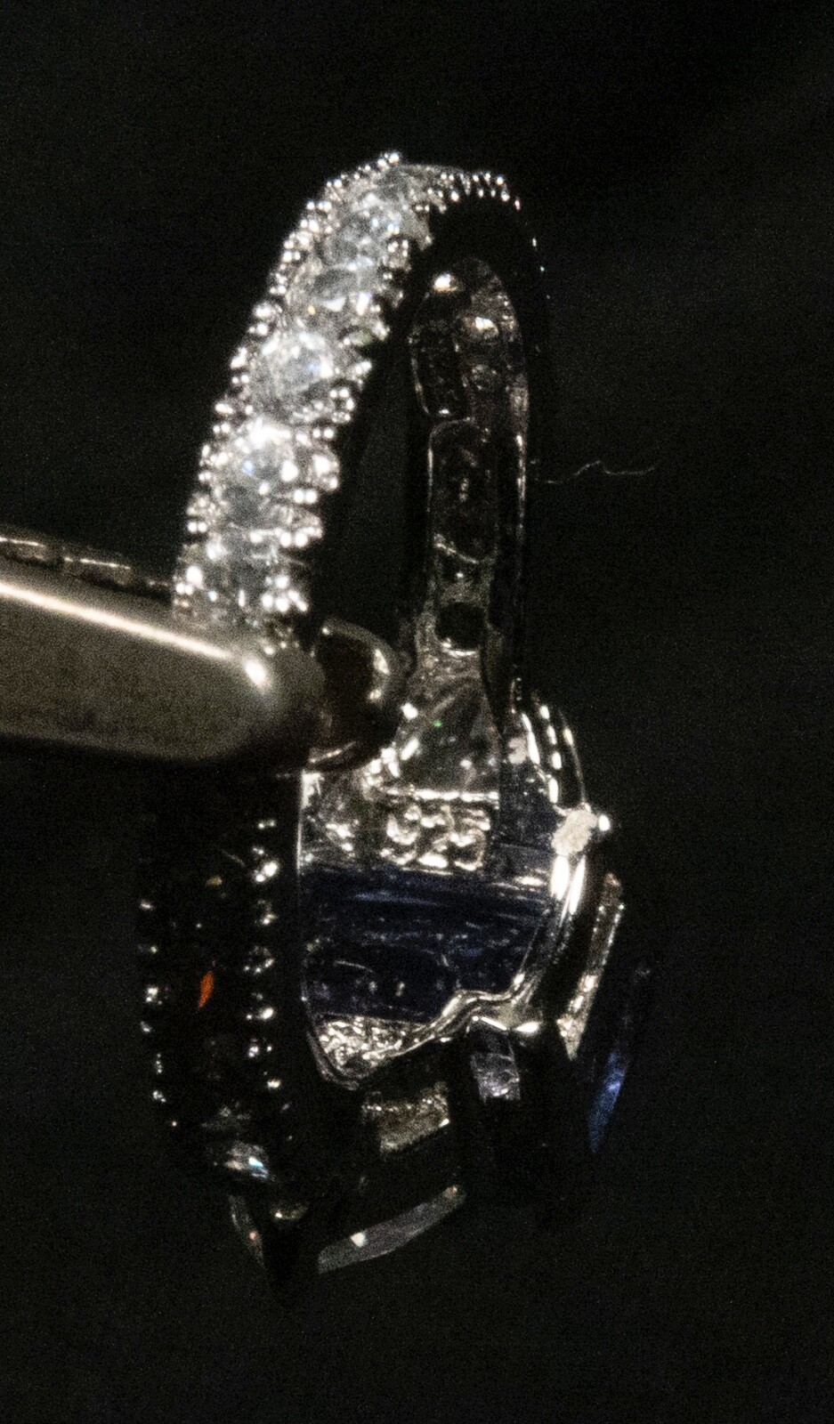 925 Sterling Silver Ring Rectangle Tanzanite 10x8… - image 8