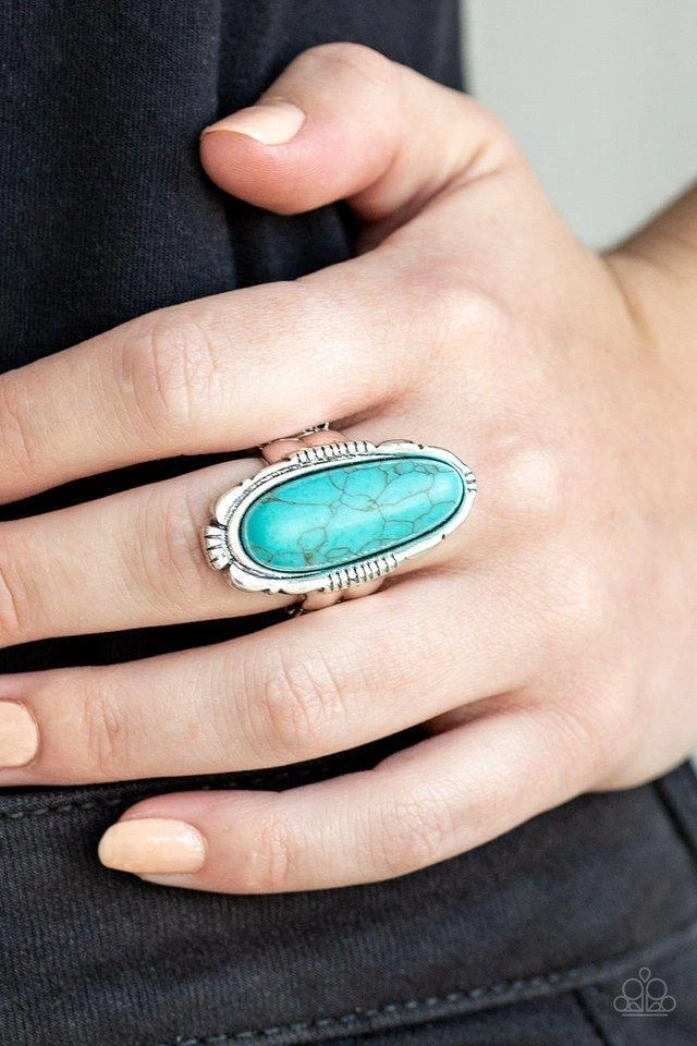 Paparazzi desert thirst blue ring deals