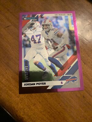 2019  Donruss  JORDAN POYER  Purple Season Stat Line 041/100 33 A624