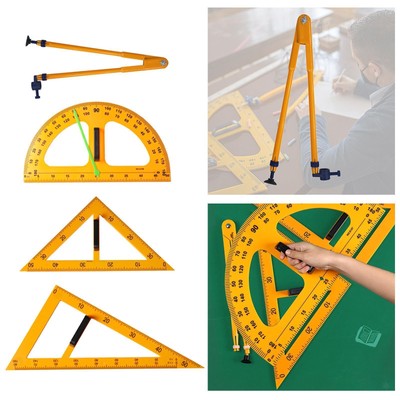Multifunction Teaching Ruler, Math Geometry Ruler Teaching Supplies, Math