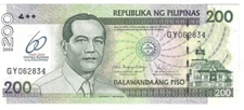 2009 Philippines 200 Pisos P203 UNC Commemorative