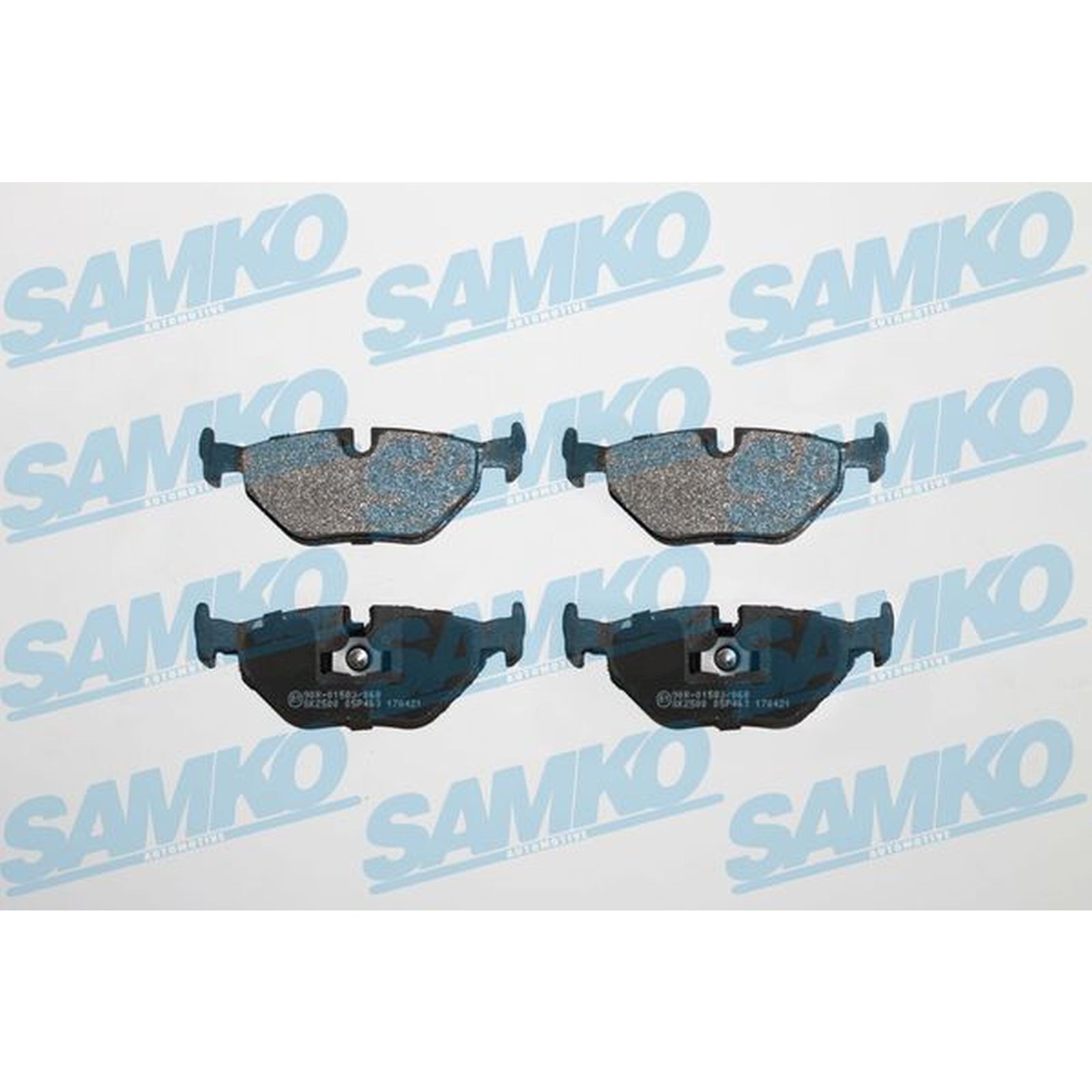 1x ORIGINAL® SAMKO Bremsbelagsatz, Scheibenbremse Hinten für BMW 3 Compact 3