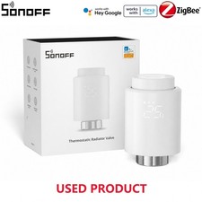 Used SONOFF TRVZB Smart Zigbee Thermostat Radiator Home Heating App Alexa Google