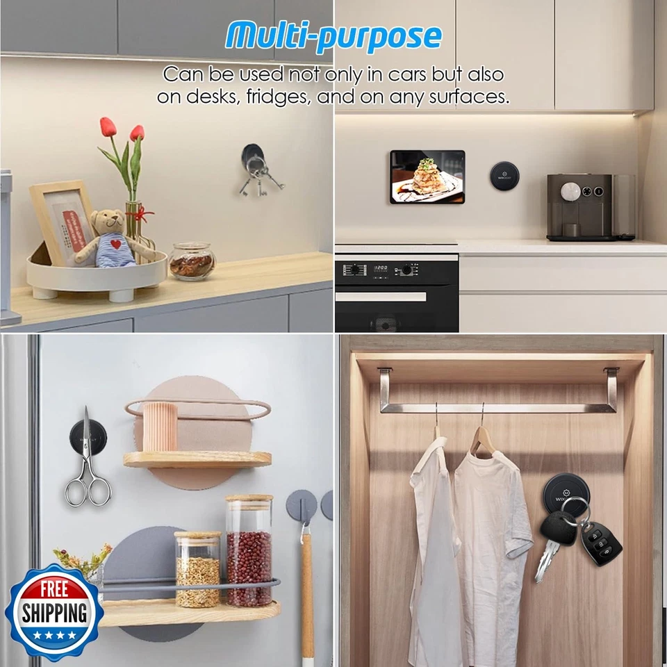 WixGear Universal Flat Stick On (2 Pack) Dashboard Magnetic Car Mount Holder  - Image 3 of 4