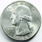 *1944 PHILADELPHIA MINT WASHINGTON QUARTER* *GEM BU+* NR #P3185