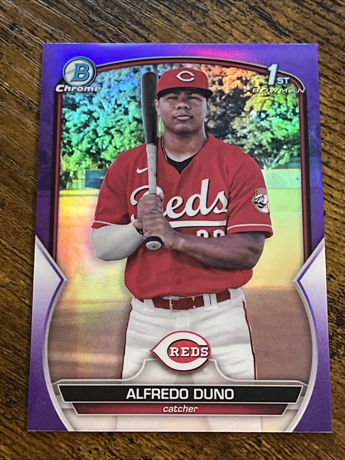 Alfredo Duno 2023 Bowman Chrome 1st Purple Refractor /250 BCP-238