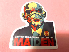 Iron Maiden-Sticker-Band-Die-Cut-3"x2.4"-Fan-Skateboard/Phone Sticker-New