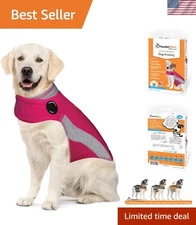 Pink Dog Anxiety Jacket for Large Breeds, X-Large 65-110 lbs Comfort Wrap