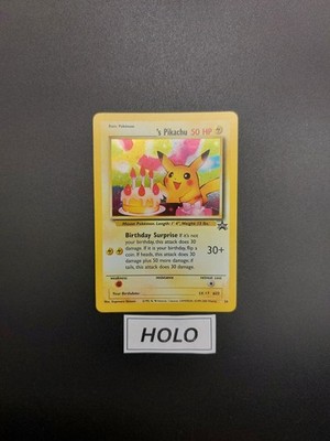 Pokemon Karte - Birthday Pikachu 24 Holo - Promo Black Star - Mint - Wizard!