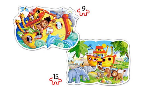 Puzzle (15 T.) Tiere Auf Der Arche Noah (Castorland) Neu/Ovp-image