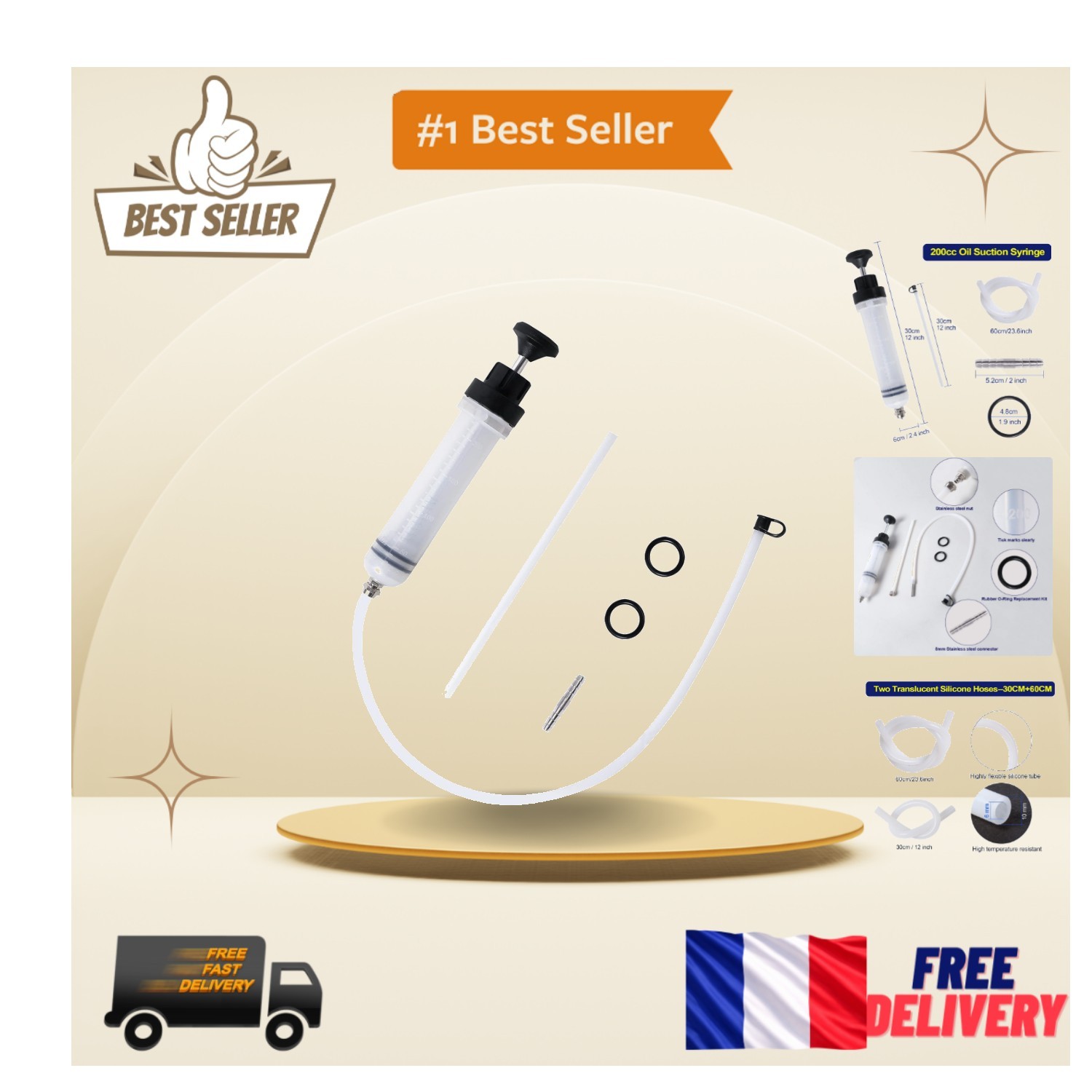 Seringue réutilisable Lemoto aspiration puissante pompe liquide de frein 200cc