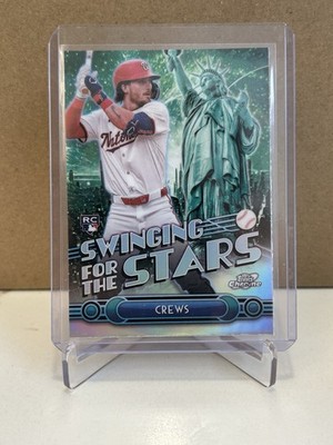 2025 Topps Chrome Swinging for the Stars Dylan Crews Fanatics Fest Exclusive RC 