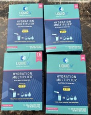 4x15 packs Liquid I.V. Hydration Multiplier Electrolyte Drink Mix-Passion Fruit.