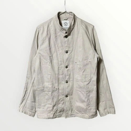 visvim Men's Stand Collar Coverall Jacket Beige Size M Light Outerwear #FJ AAA image 3