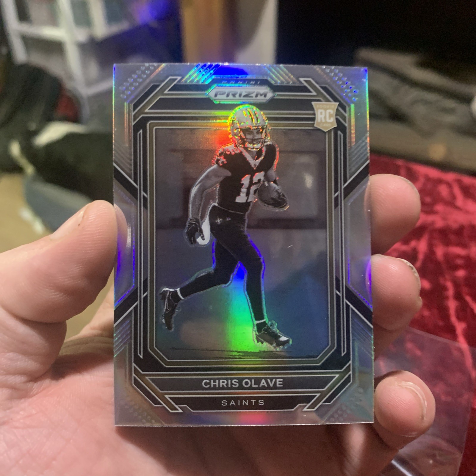 2022 Panini Prizm CHRIS OLAVE Silver Variation Rookie RC 310 SP Saints