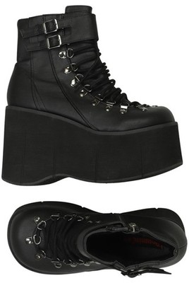 Demonia Stiefelette Damen Ankle Boots Booties Gr. 40 Schwarz #ij6blcf