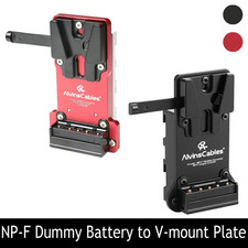 NP-F Dummy Battery to V-Mount Plate for Sony NP-F970 F770 F550 Atomos Shinobi V