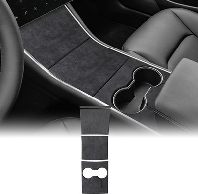 4Pcs Domestic Suede Control Panel Cover for Tesla Model 3 2017-2020