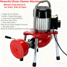 UK Electric Drain Cleaner - Professional Sewage Cleaning for 20-130mm Pipes