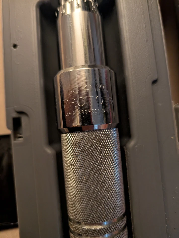 Proto 6014 NMC 1/2 Inch Drive Micrometer Torque Wrench with Case - Image 4 of 4