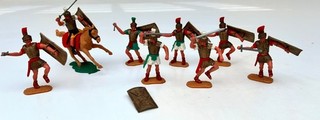 Bundle TIMPO Toys Romans Legionnaire Figures 1970 Vintage Empire Rome