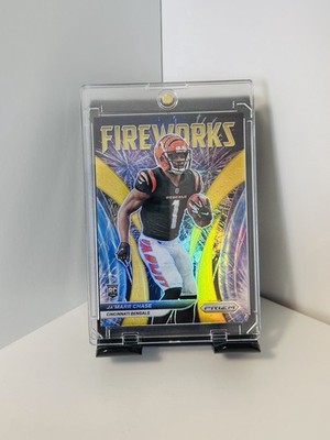 Ja Marr Chase RC 2021 Prizm #F-11 Fireworks Gold /10