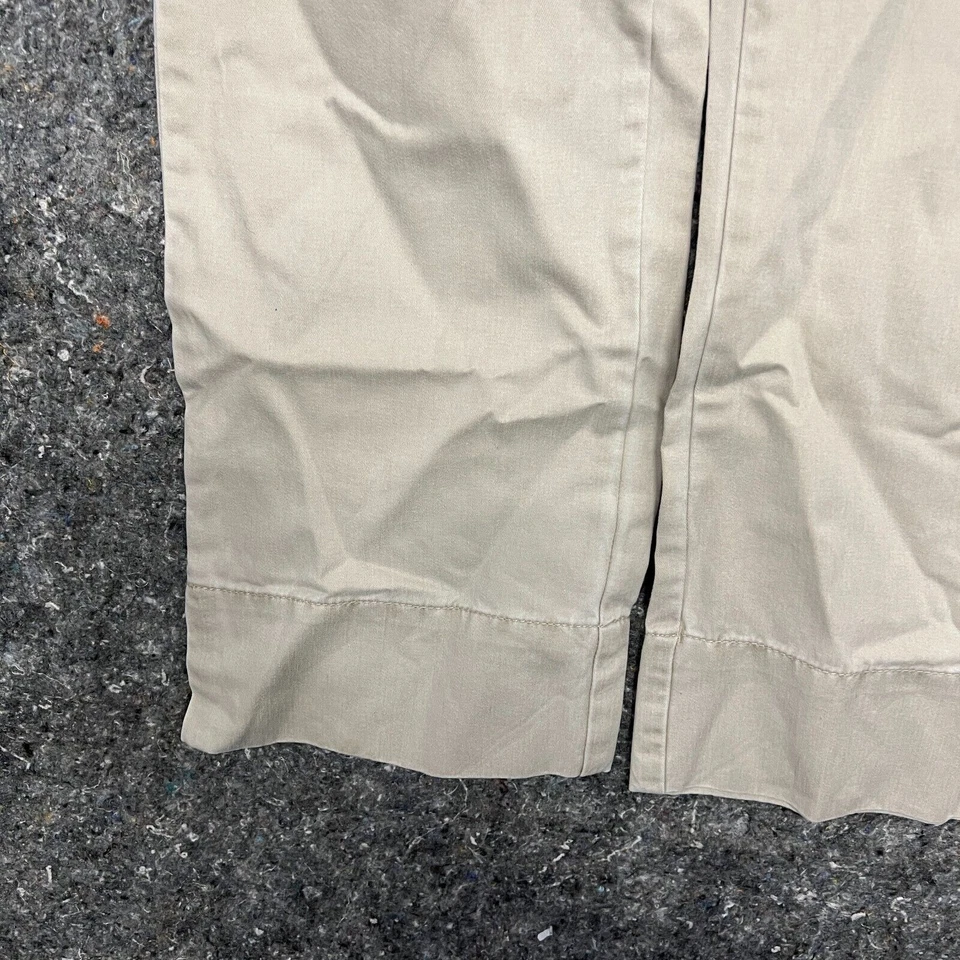 Mossimo Pants Women Juniors 1 Beige Belted Low Rise Straight Cropped Light - Image 2 of 4