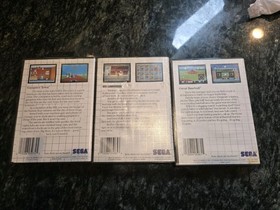 Ghostbusters, Great  Baseball & Gangster Town. Sega Master System Vintage Lot