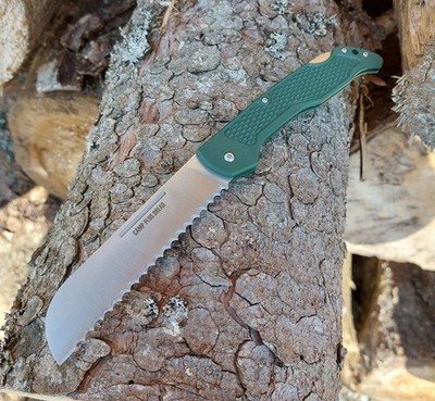 OKC Camp Plus Bread Lockback Campingbrotmesser Wellenschliff