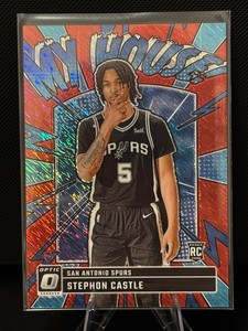 2024-25 Panini Donruss Optic Stephon Castle My House Red Shimmer Rookie #16 /75