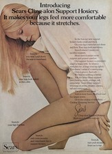 1972 Sears Cling-alon Hosiery Original Vintage Advertisement Stockings Print Ad